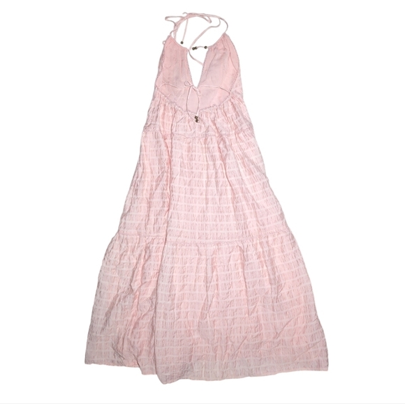 Tularosa Julianna Maxi Dress In Blush Pink Stripe Size M - Picture 9 of 10